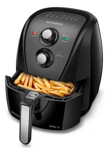 Fritadeira Sem Óleo Air Fryer Mondial Family Inox 4L AFN-40-BI